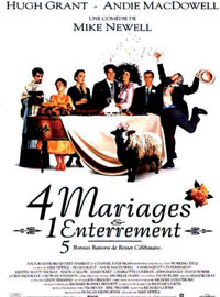 affiche quatre mariages et un enterrement